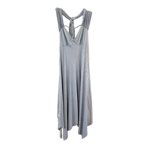 NWT Butter by Nadia Blue & White Striped Wrap Convertible Jersey Dress-One Size